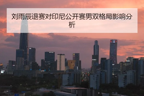 刘雨辰退赛对印尼公开赛男双格局影响分析